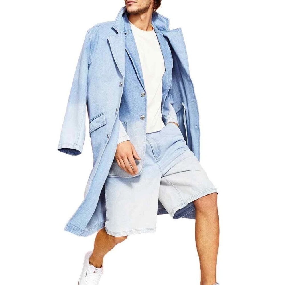 Royalty by Maluma Light Blue Denim shorts